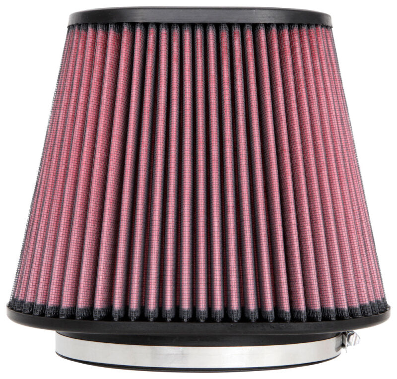 K&amp;N Universal Clamp-On Air Filter 7in x 5-3/16in Flange 10in x 6-1/4in B 6-3/4in x 4-1/2in T 8in H - RU-5292