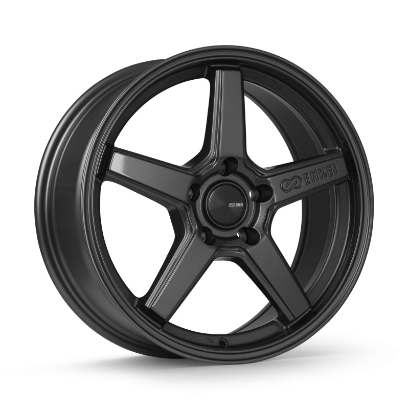 Enkei Quasar 19x8in / 5x114.3 BP / 45mm Offset / 72.6mm Bore - Gloss Gunmetal Wheel - 550-980-6545GM