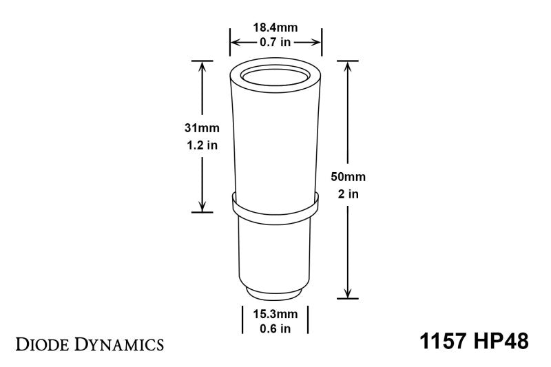 Diode Dynamics 1157 LED Bulb HP48 LED - Red Four - DD0014Q