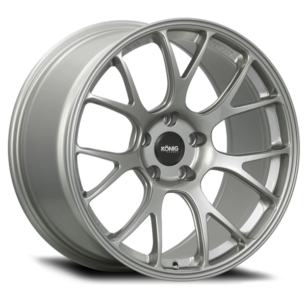 Konig Forged F1M 18X9.5 5X114.3 ET25 Ash Silver Knurled Bead - F1MN851425S by Konig