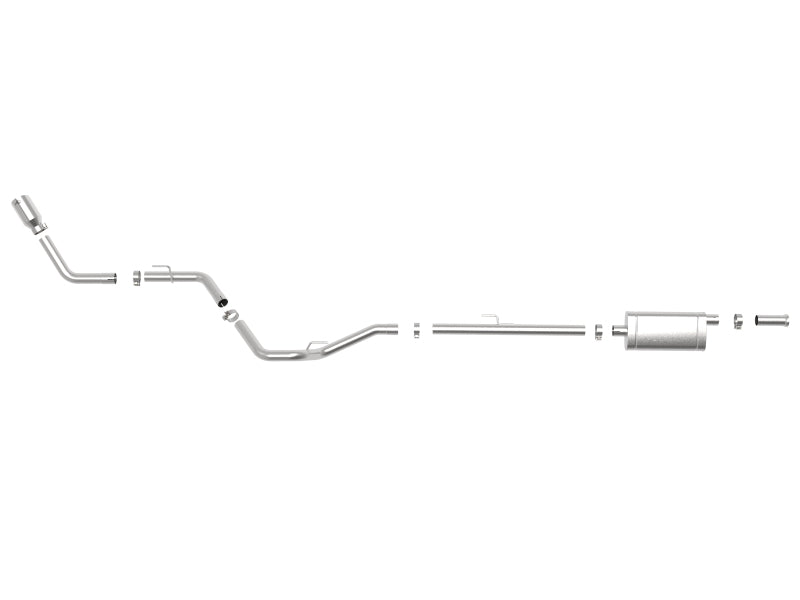 aFe Apollo GT Series 2.5in 409SS 20-21 Jeep Gladiator (JT) V6-3.6L - Polished Tip - 49-48089-P
