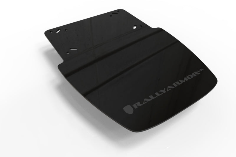 Rally Armor 19-24 Can-Am Ryker (Rally Ed. &amp; Sport) Black UR Mud Guard Red Logo - MF95-UR-BLK/RD