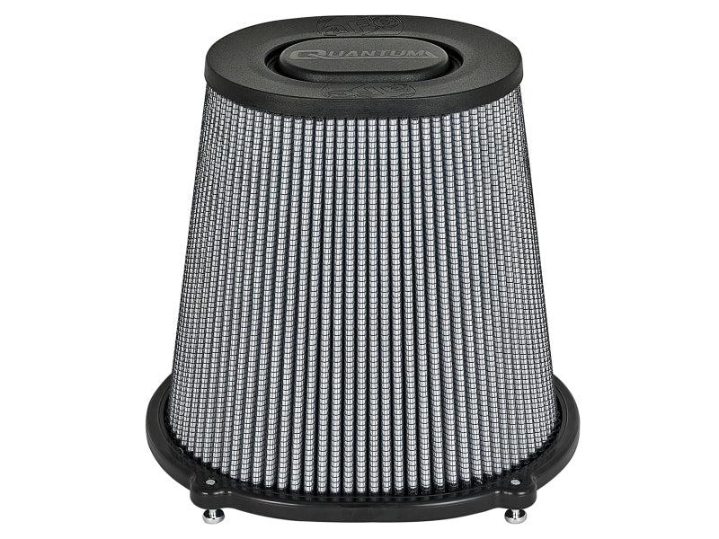 aFe Quantum Pro DRY S Air Filter Flat Top - 5in Flange x 9in Height - 21-90098