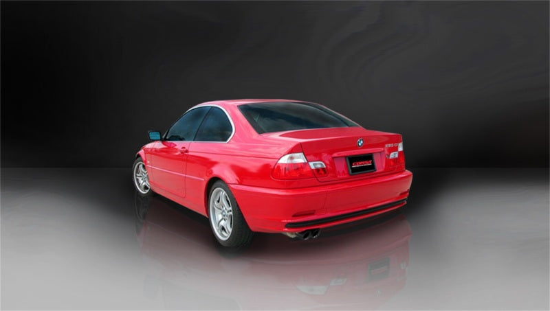 Corsa 2001-2006 BMW 325i/ci Convertible E46 Black Sport Axle-Back Exhaust - 14559BLK
