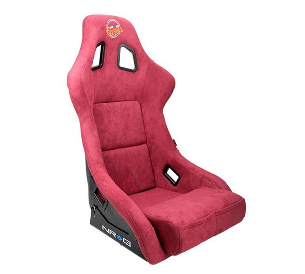 NRG FRP Bucket Seat PRISMA Edition - Medium (Maroon/ Pearlized Back) - FRP-303MAR-PRISMA - front view