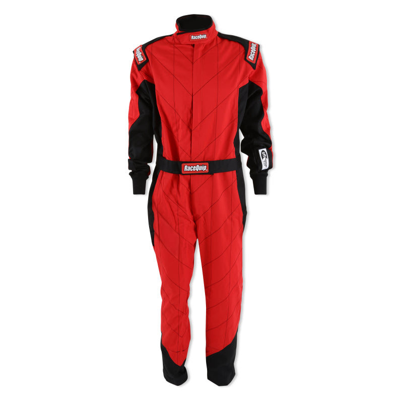 RaceQuip Red Chevron-1 Suit - SFI-1 Small - 130912RQP