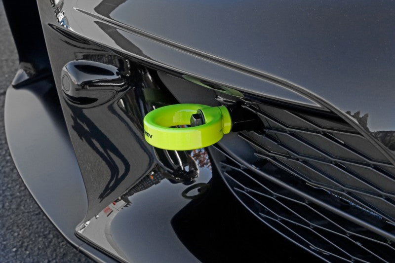 Perrin 20+ Toyota Supra Tow Hook Kit (Front) - Neon Yellow - PTP-BDY-230NY