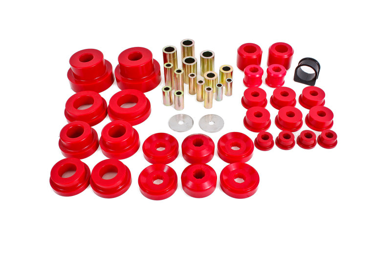 BMR 10-13 5th Gen Camaro Pro Version Total Suspension Bushing Kit (BK030/BK021/BK022) - Black/Red - BK031 for 2010-2013 Chevr