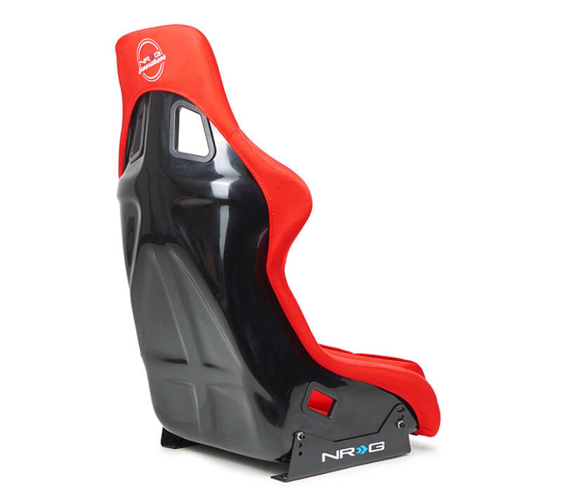 NRG FRP Fiber Glass Bucket Seat (Red) - XLarge - FRP-304RD-NRG - close-up view 2 3 4 5