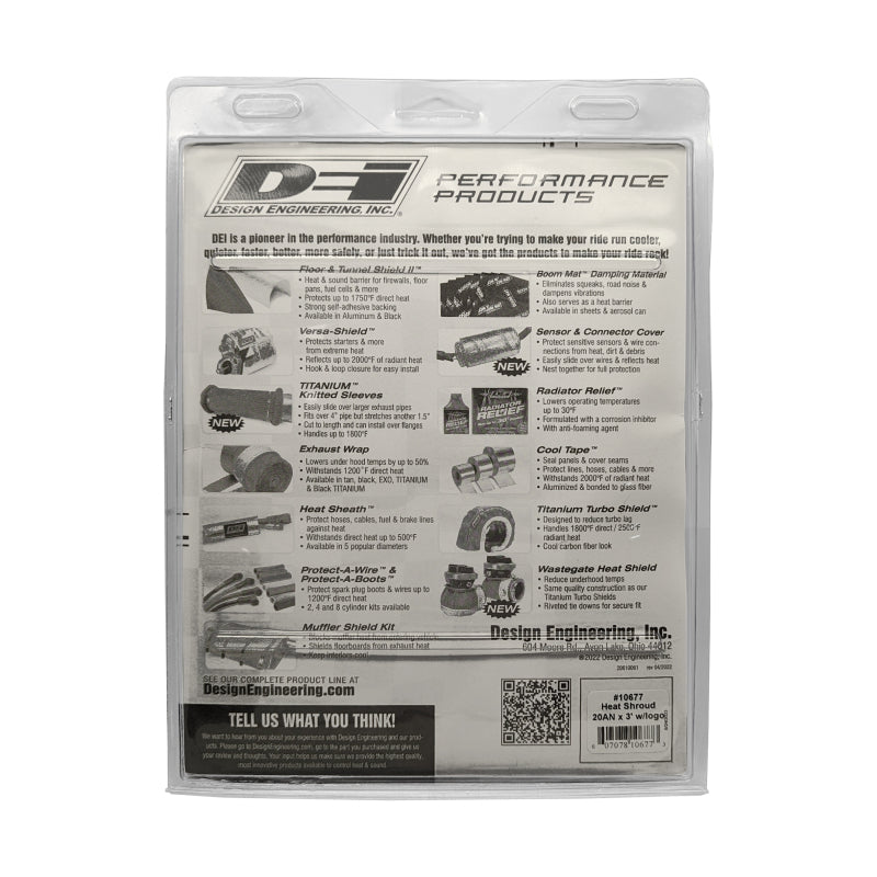 DEI Heat Shroud - 20AN x 36in - 10677