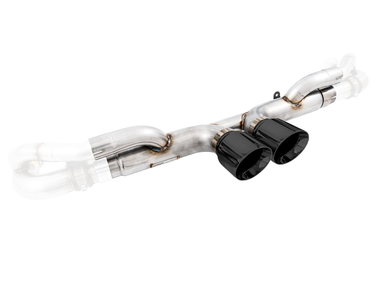 AWE Tuning Porsche 991 GT3 / RS Center Muffler Delete - Diamond Black Tips - 3010-33044