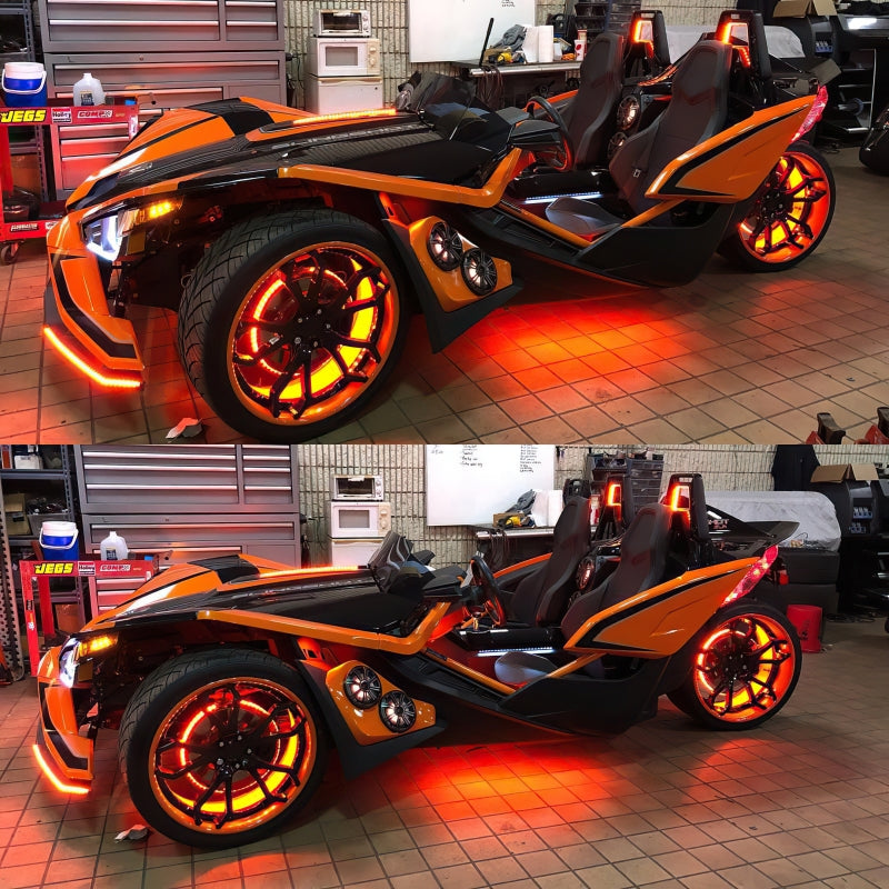 Oracle LED Illuminated Wheel Rings - ColorSHIFT No Remote - ColorSHIFT No Remote SEE WARRANTY - 4215-334