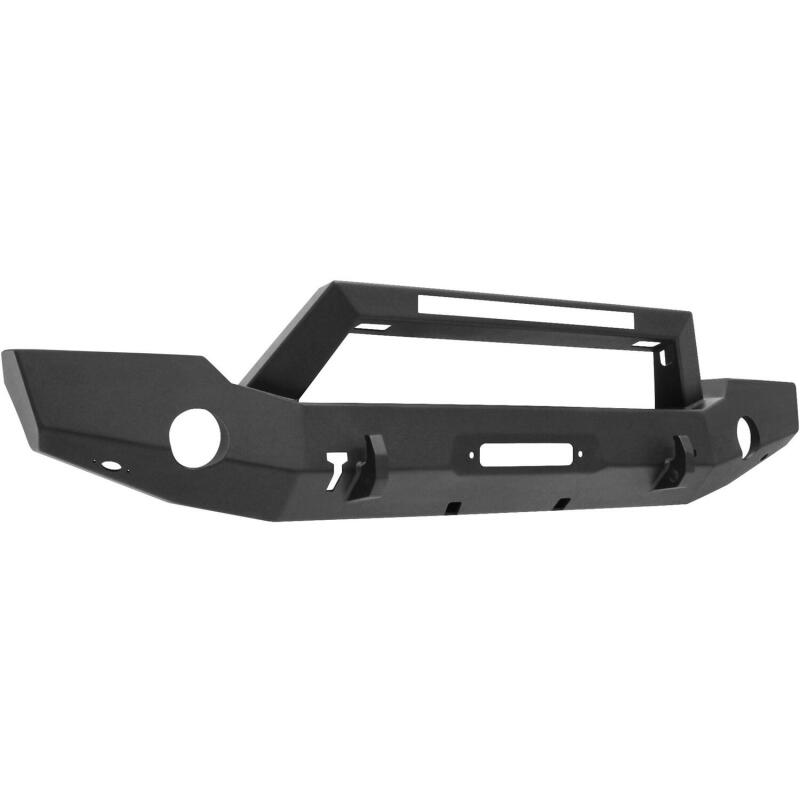 Westin 18-20 Jeep Wrangler WJ2 Full Width Front Bumper w/LED Light Bar Mount Textured Black - 59-80125