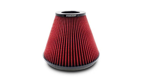 Vibrant 8.75in Inlet I.D. x 8.50in Height Bellmouth Velocity Stack Classiic Performance Air Filter - 10962 by Vibrant