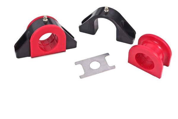 BMR Universal 1.5in Billet Aluminum Sway Bar Mount Mount (Polyurethane) - Black - SMK011 for 2005-2014 Ford Mustang - front v