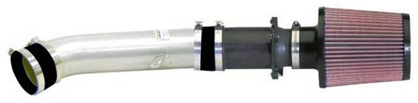 K&N 03-06 G35 Sedan Silver Typhoon Short Ram Intake - 69-7081-1TS for 2003-2006 INFINITI G - front view