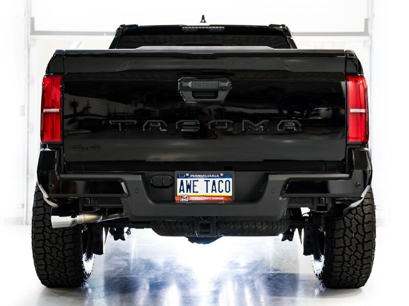 AWE Exhaust for 4th Gen Toyota Tacoma Dual Chrome Silver Tips - 3015-32254