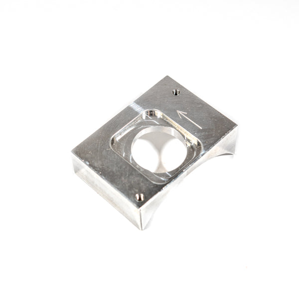 VMP Tonsil Style Aluminum weld-on MAF Flange mount - Big Bolt Pattern - VMP-MAFB-A by VMP - front view