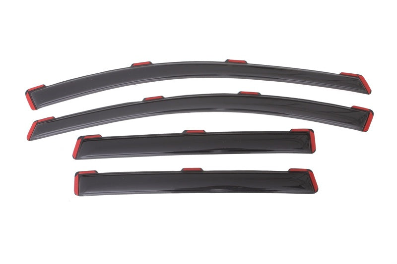 AVS 13-18 Ford Escape Ventvisor In-Channel Front &amp; Rear Window Deflectors 4pc - Smoke - 194383