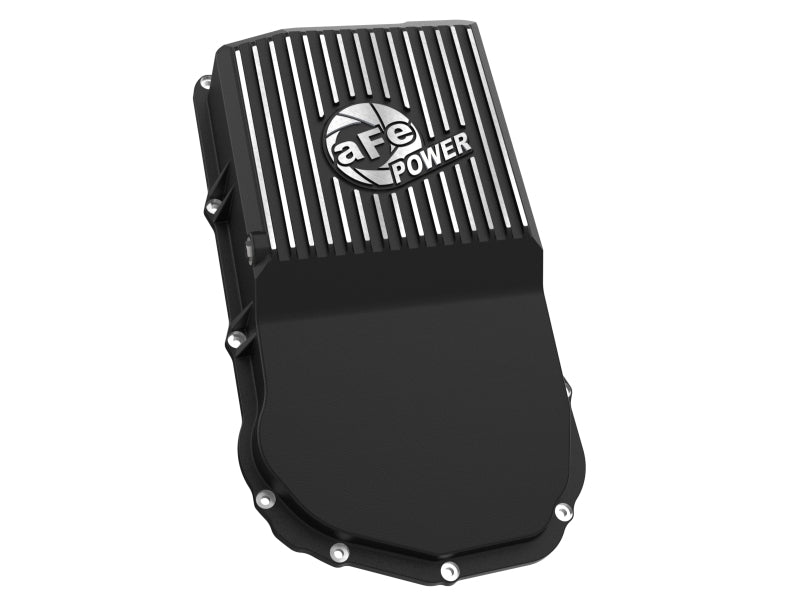 aFe POWER 21-24 RAM 1550 TRX Pro Series Transmission Pan Black w/ Machined Fins - 46-71310B