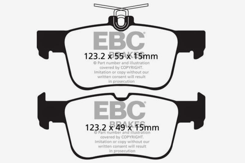 EBC 13+ Ford Fusion 1.6 Turbo Redstuff Rear Brake Pads - DP32160C
