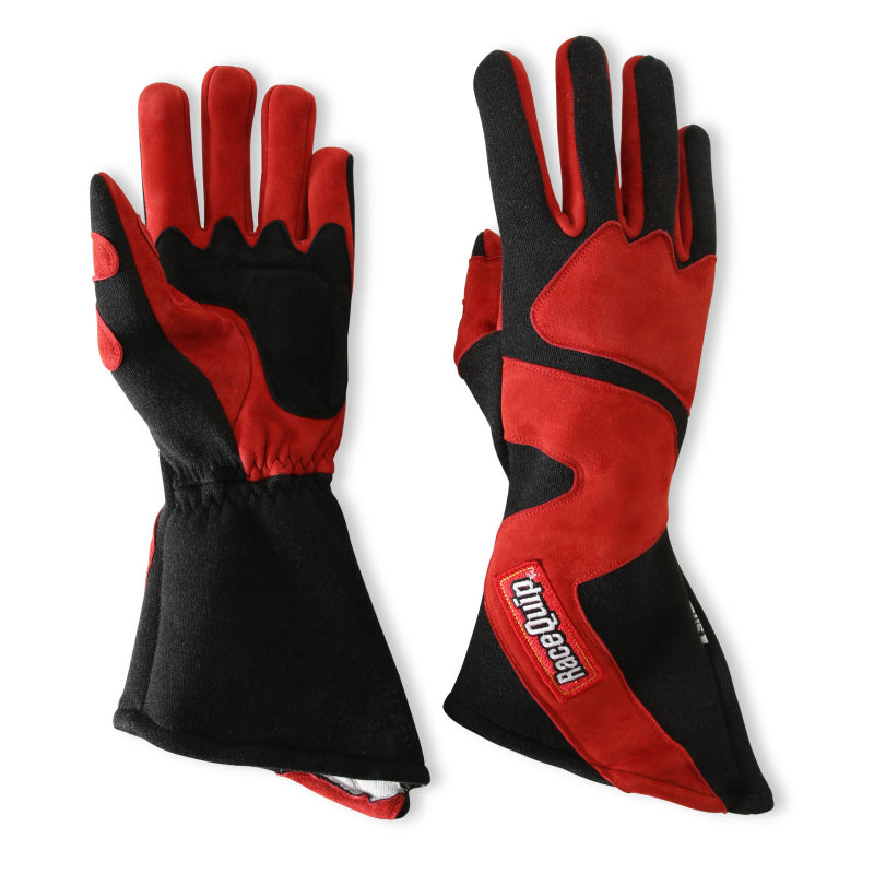 RaceQuip SFI-5 Red/Black Medium Long Angle Cut Glove - 358103RQP