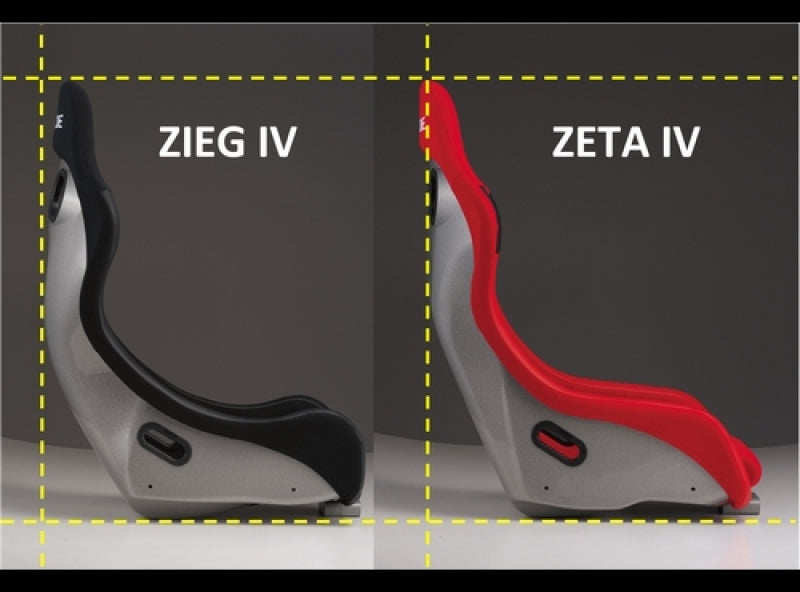 Bride Cusco ZIEG IV - FRP Silver Shell / Black Seat FIA Approved - BRD-HB1ACF