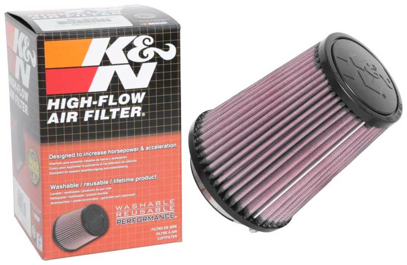 K&amp;N Universal Clamp-On Air Filter 2-3/4in FLG / 4-3/4in B / 3-1/2in T / 5-7/8in H - RU-9310