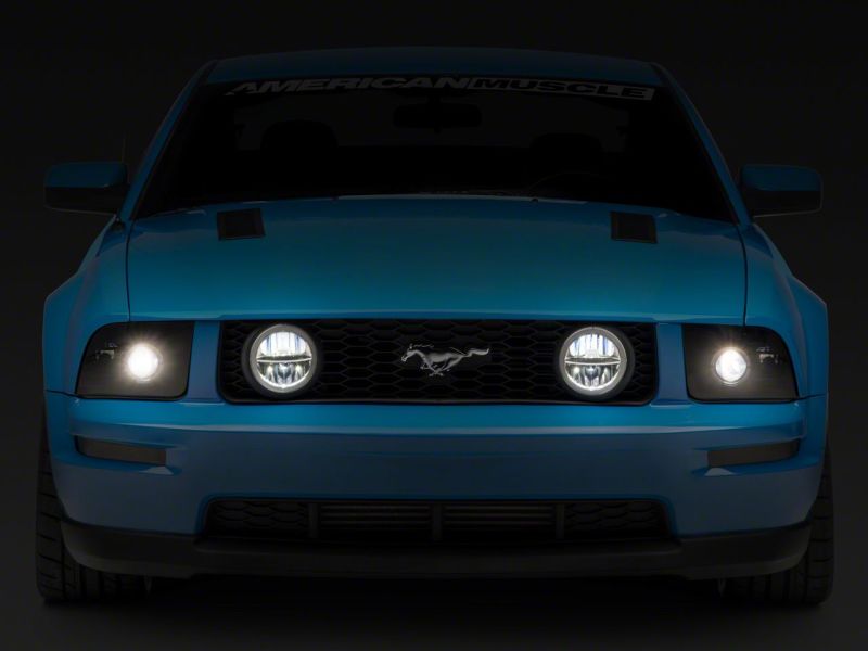 Raxiom05-09 Ford Mustang GT Axial Series LED Halo Fog Lights - 398333