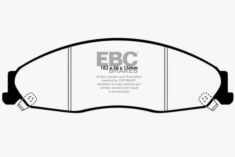 EBC 02-05 Cadillac CTS 2.6 Ultimax2 Front Brake Pads - UD921