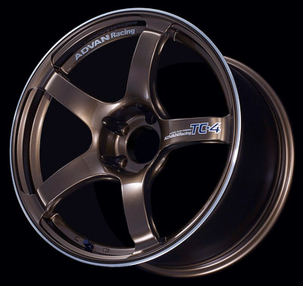 Advan TC4 15x7.0 +42 4-100 Umber Bronze Metallic & Ring Wheel - YAD5E42AUAR by Advan