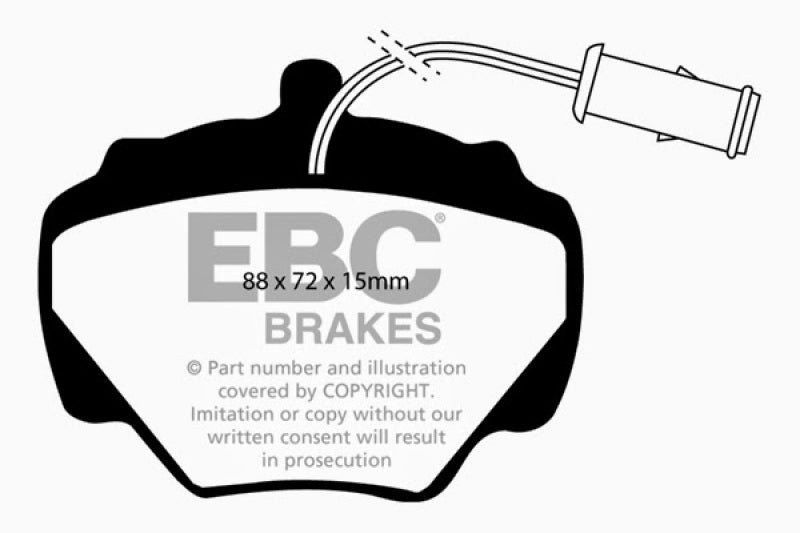 EBC 92-97 Land Rover Defender Greenstuff Rear Brake Pads - DP6663