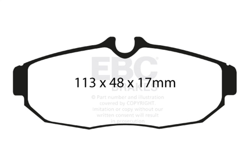 EBC 05-10 Ford Mustang 4.0 Greenstuff Rear Brake Pads - DP21741
