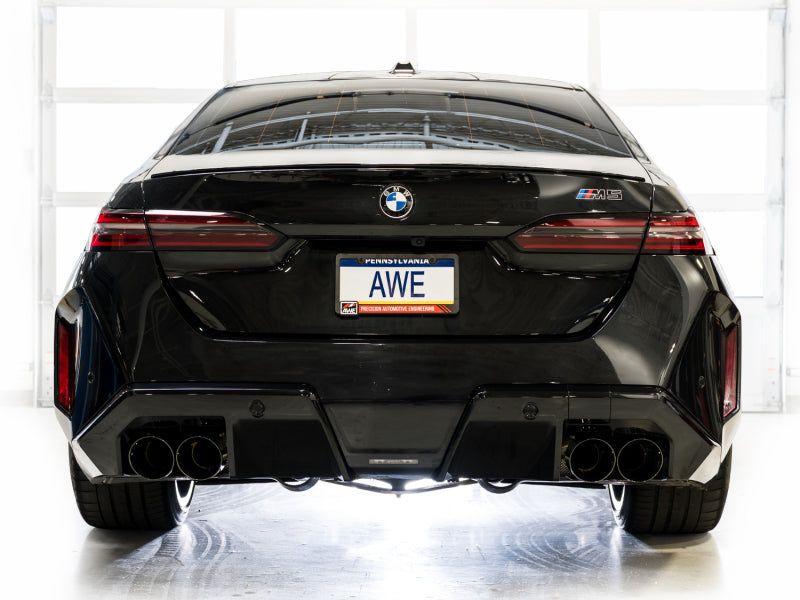 AWE BMW G90/G99 M5 Touring Edition Catback Exhaust - Diamond Black Tips - 3015-43790