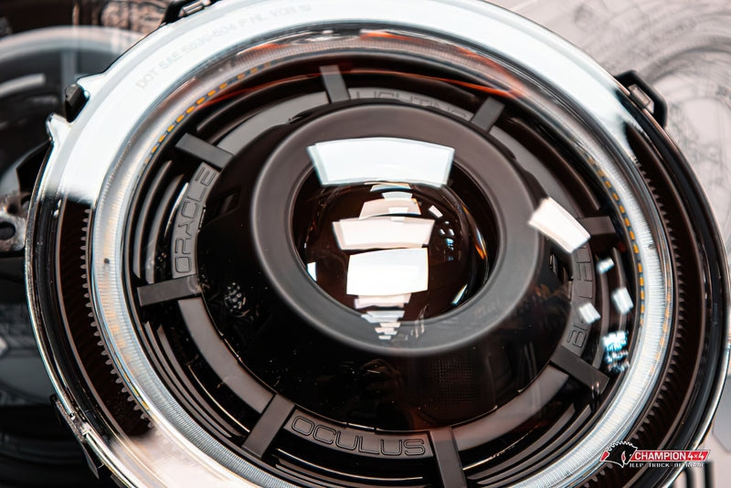 Oracle Oculus Bi-LED Projector Headlights for Jeep JL/Gladiator JT - Matte Blk - 5500K SEE WARRANTY - 5839-504