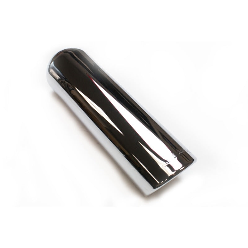 JBA 2.5in x 3.5in x 11in Rolled Stainless Steel Chrome Plated Exhaust Tip - 12-08206