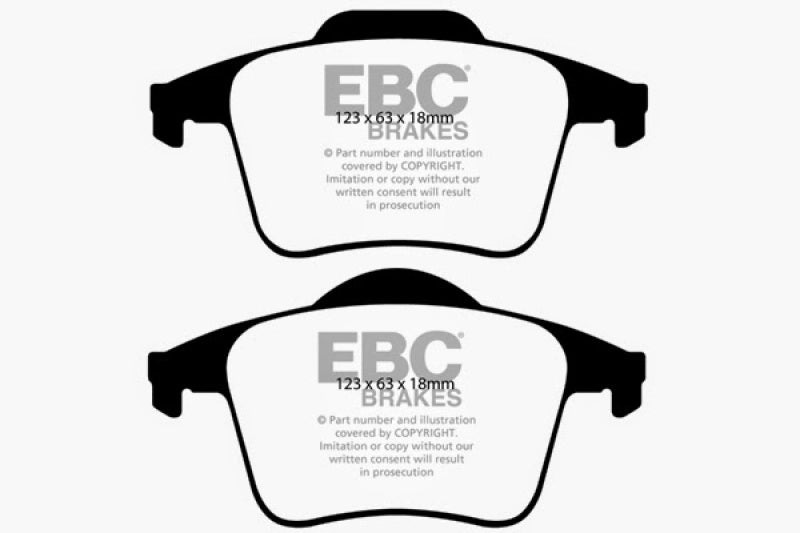 EBC 03-07 Volvo XC90 2.5 Turbo Redstuff Rear Brake Pads - DP31680C