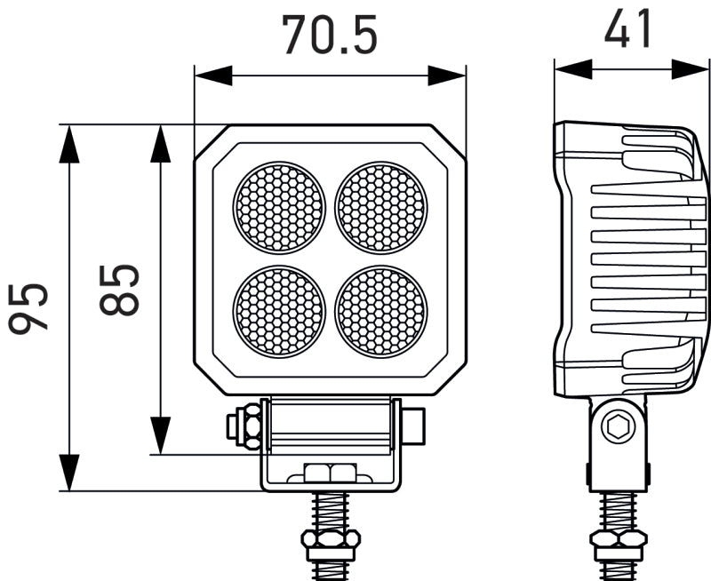 Hella ValueFit LED Work Light TS1700 LED MV CR LT - 357110002