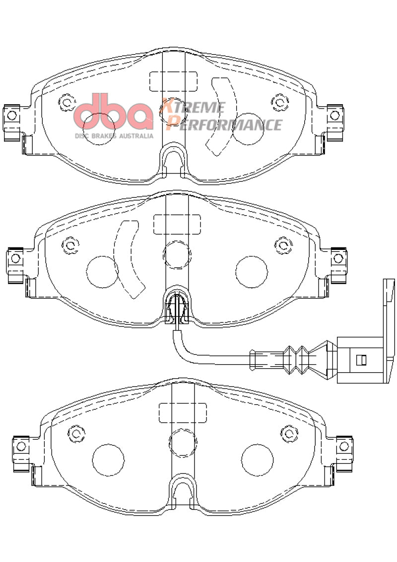 DBA 15-19 Audi A3 (w/288mm Front Rotor) XP Performance Front Brake Pads - DB2383XP