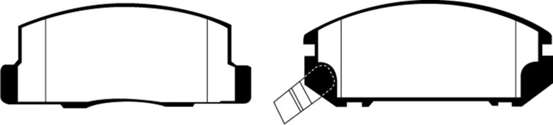 EBC 99-02 Toyota MR2 1.8 Greenstuff Rear Brake Pads - DP21107