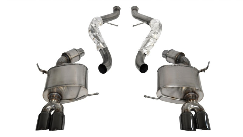Corsa 2008-2012 BMW M3 E90 Black Sport Cat-Back Exhaust - 14569BLK