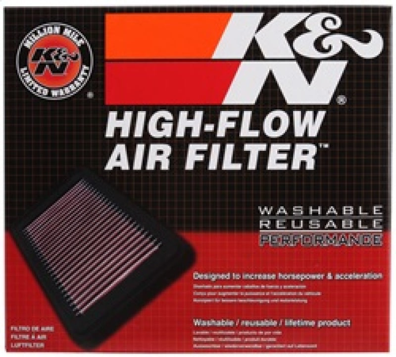 K&N 2019 Mercedes Benz A160 Replacement Drop In Air Filter - 33-3132 by K&N Engineering - front view