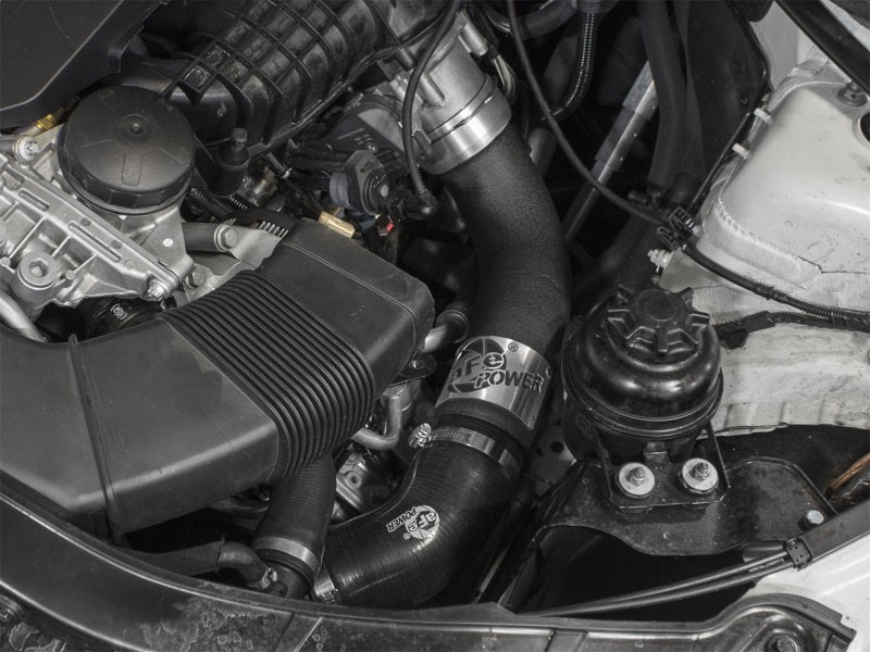 aFe BladeRunner 3in Black Intercooler Tube Cold Side w/ Couplings &amp; Clamps 11-13 BMW 335i 3.0L (t) - 46-20249-B