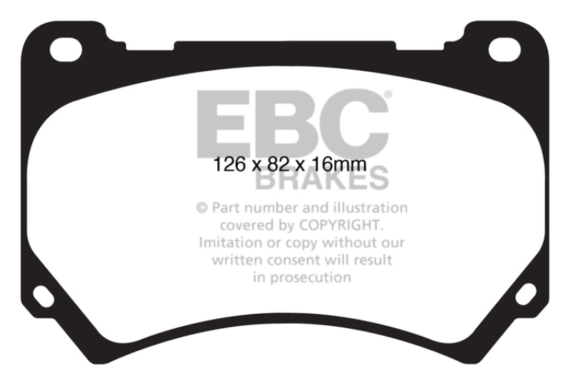 EBC 11+ Hyundai Equus 4.6 Ultimax2 Front Brake Pads - UD1396