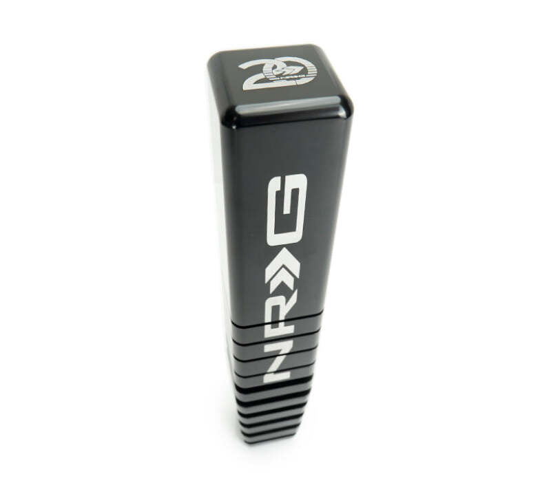 NRG Shift Knob - 20 Year Anniversary Weighted Square Heat Sink Tall - Black - SK-480SQ-BKTY - close-up view 2