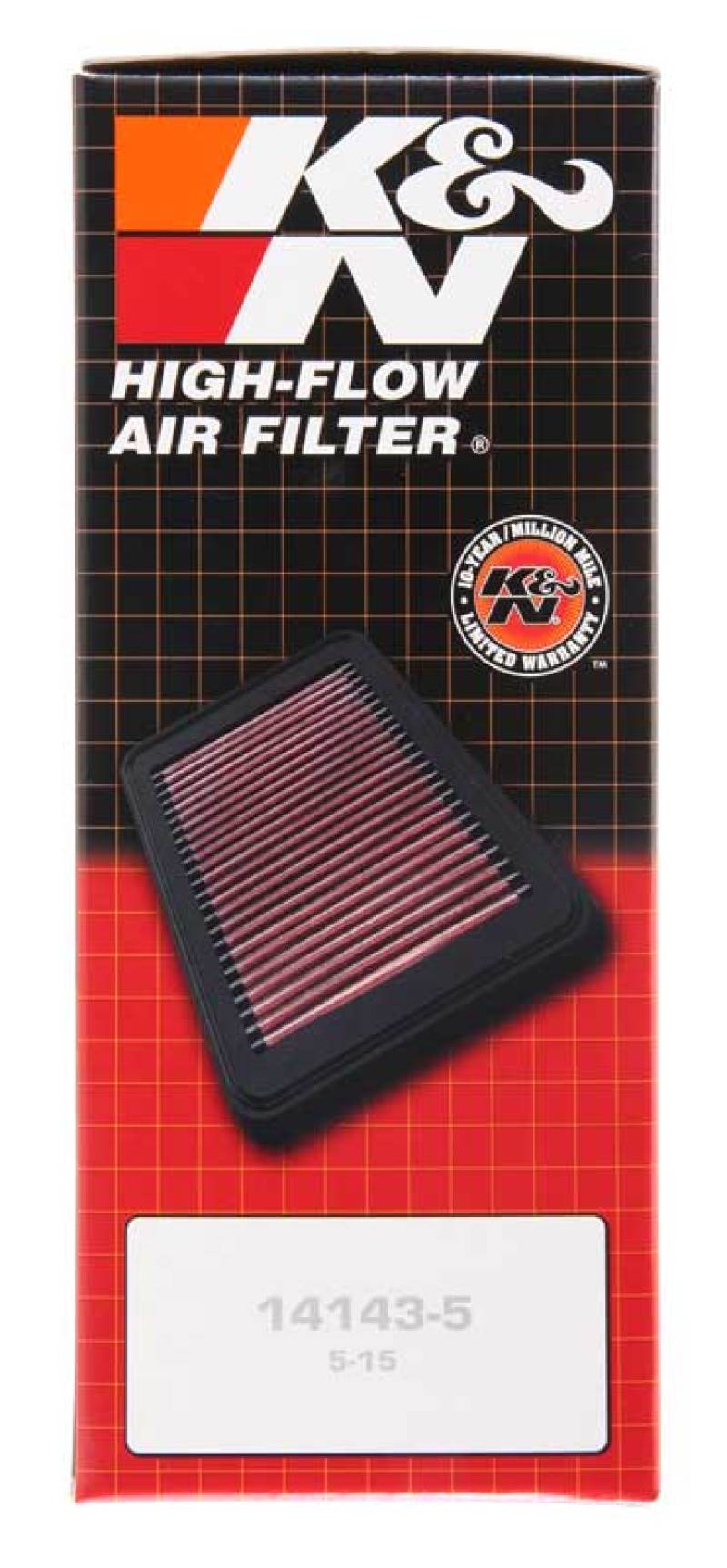 K&amp;N Round Air Filter 7in OD 5.188in ID 3 Height - E-3380