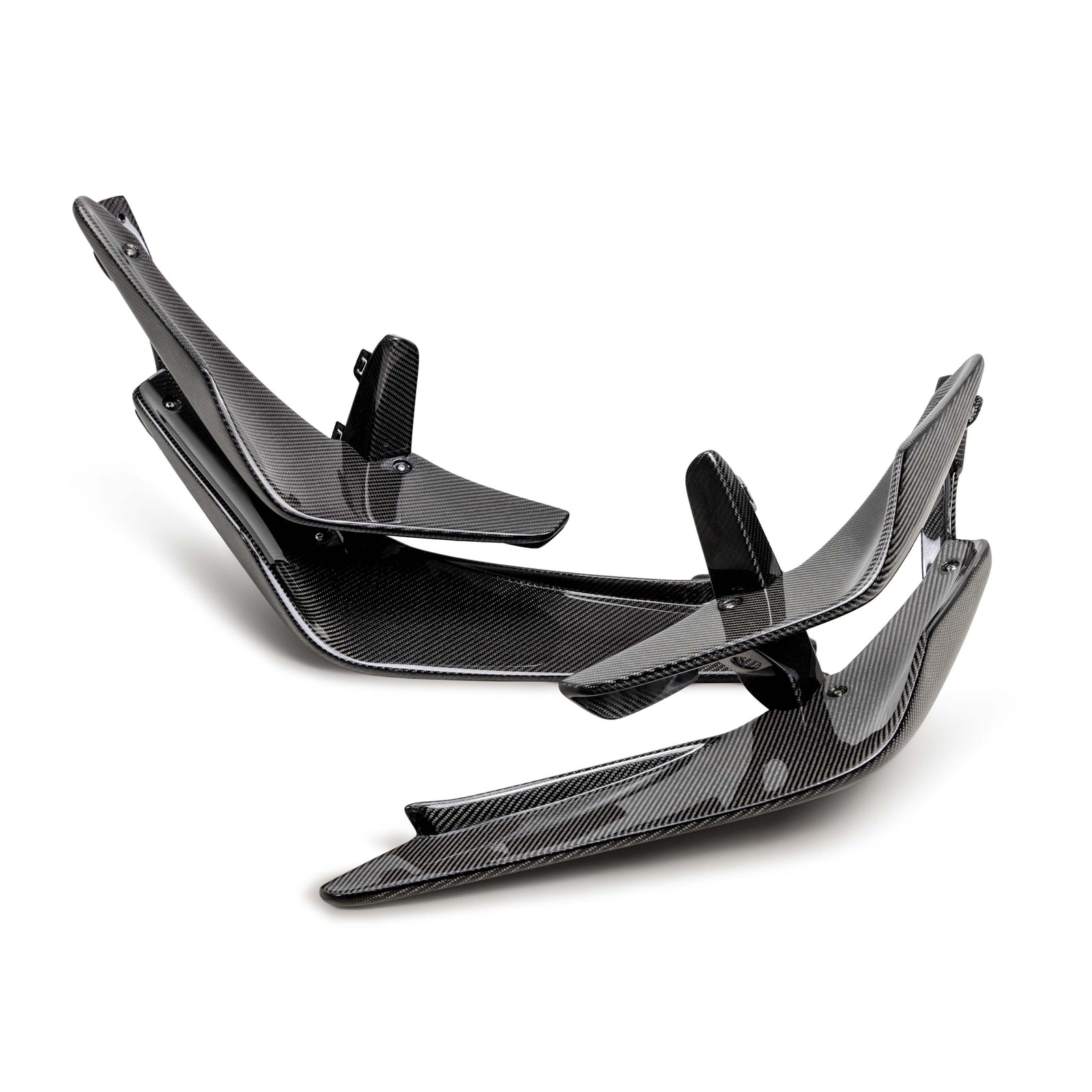 Seibon 23-24 Honda Civic Type-R Carbon Front Bumper Canards - FBC23HDCVR