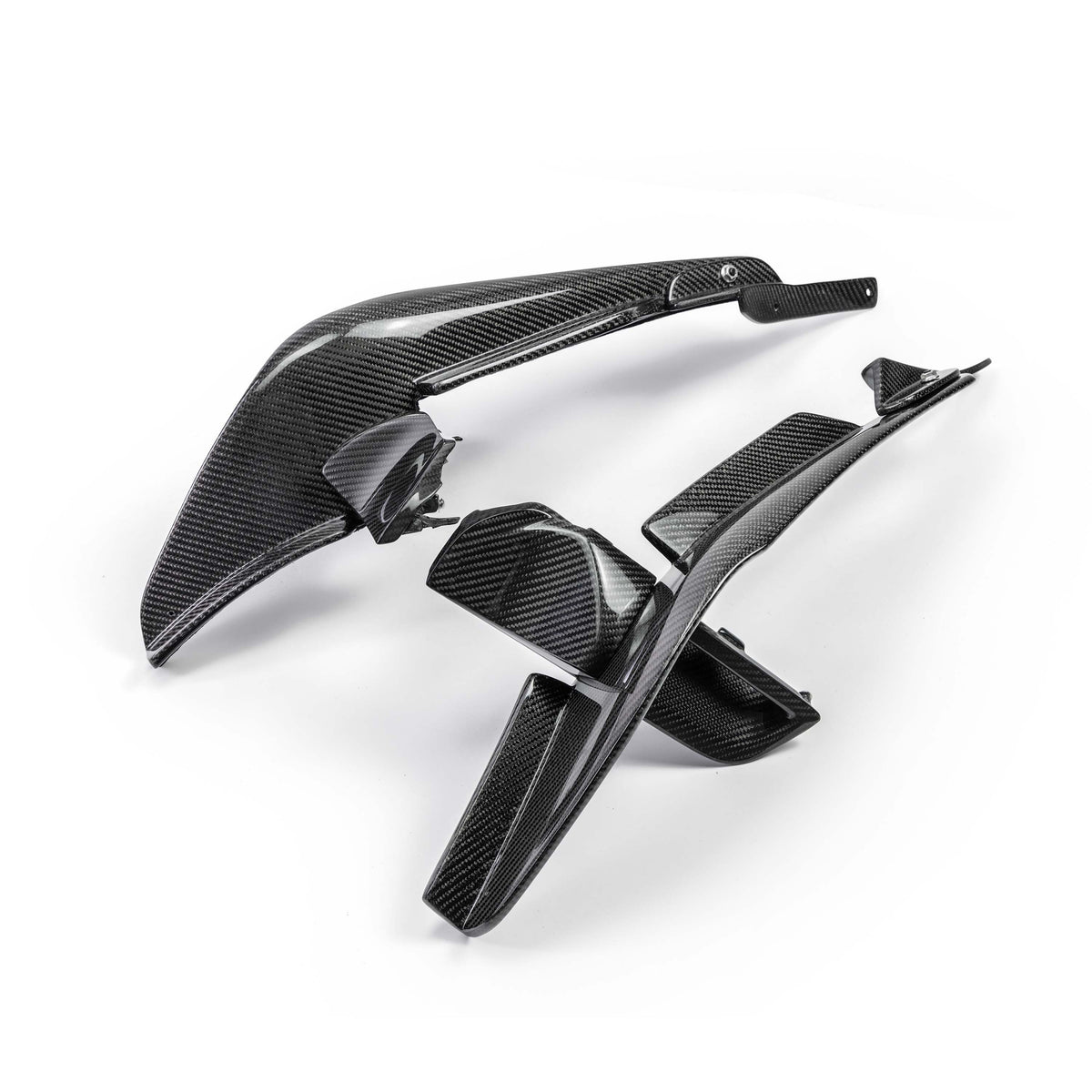 Seibon 23-24 Toyota GR Corolla Carbon Fiber Front Bumper Canards - FBC23TYGRCOR