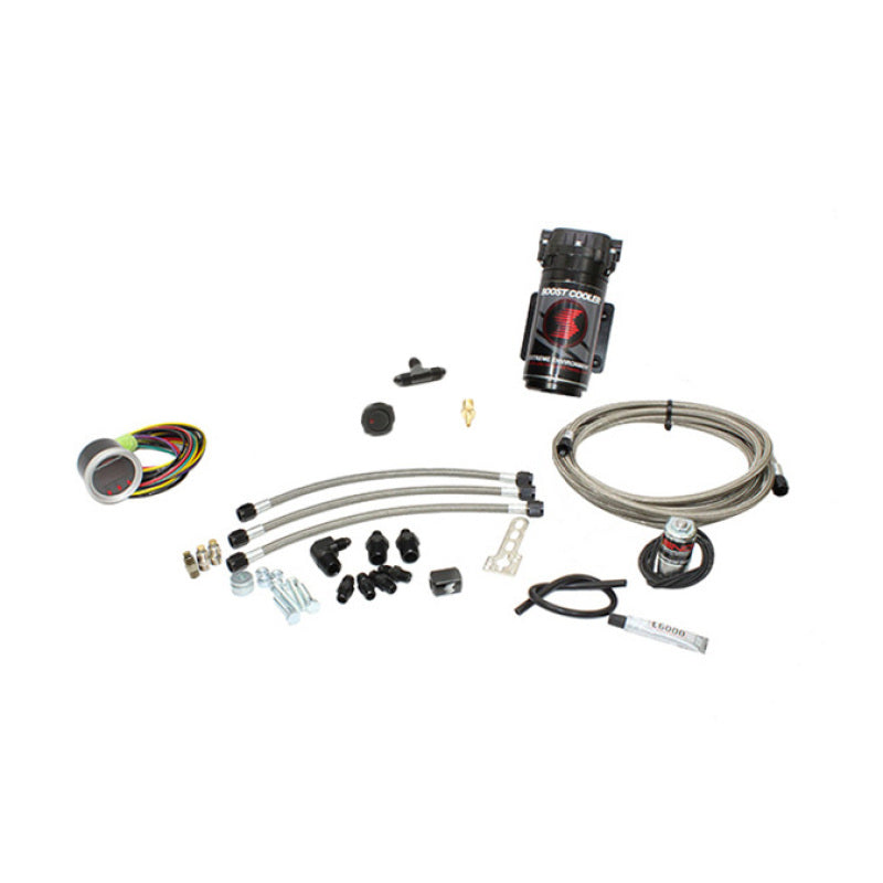 Snow Performance Chevy/GMC Stg 2 Boost Cooler Water Inj. Kit (SS Brded Line/4AN Fittings) w/o Tank - SNO-430-BRD-T for 2004-2