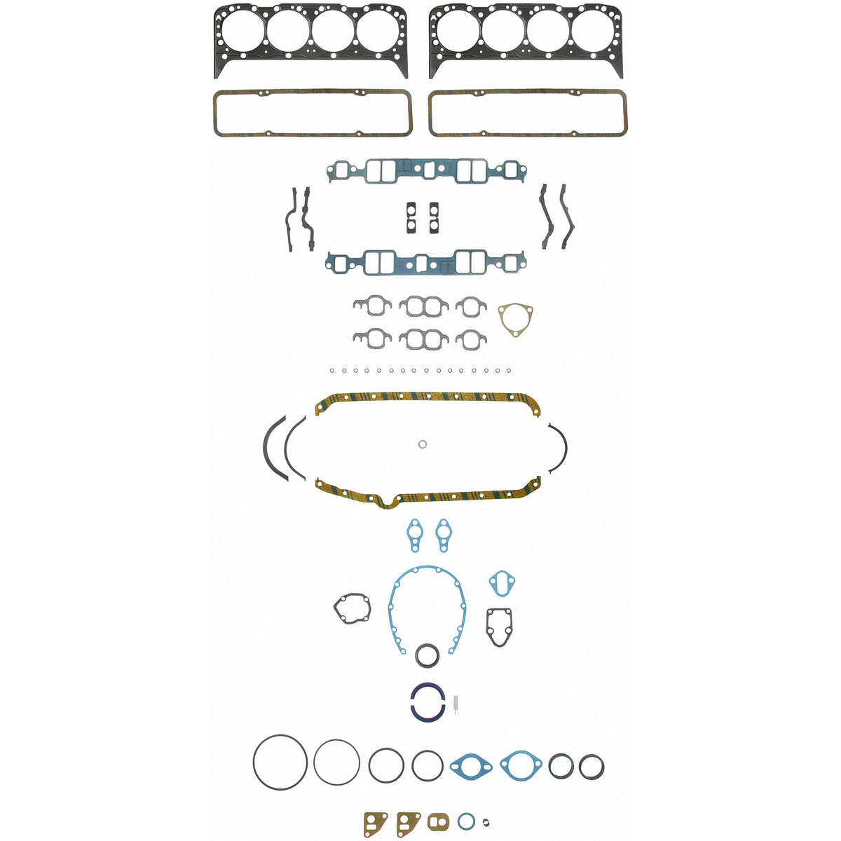 Fel-Pro Chevrolet Camaro FS 7733 SH-2 Engine Gasket Set - FS7733SH2 for 1967-1976 Chevrolet Camaro - front view